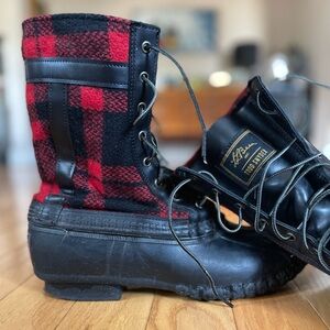 L.L. Bean x Todd Snyder ‘Bean Boots’ - Red & Black Buffalo Plaid Men’s 11
